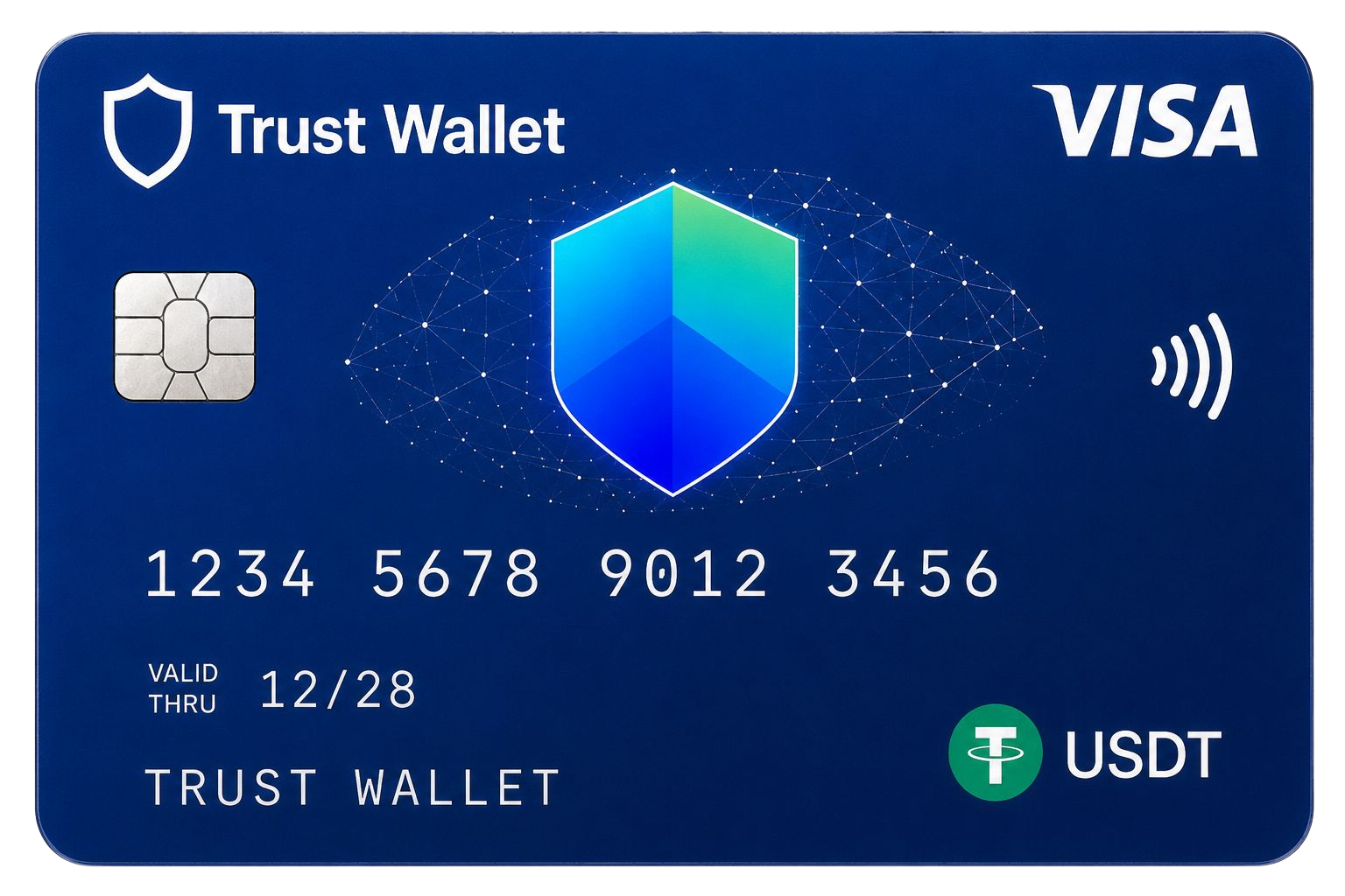 Crypto virtual card preview